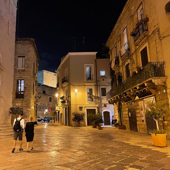 Casas e ruelas históricas de Bari