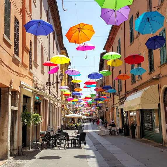 Passeio pelo centro de Ferrara