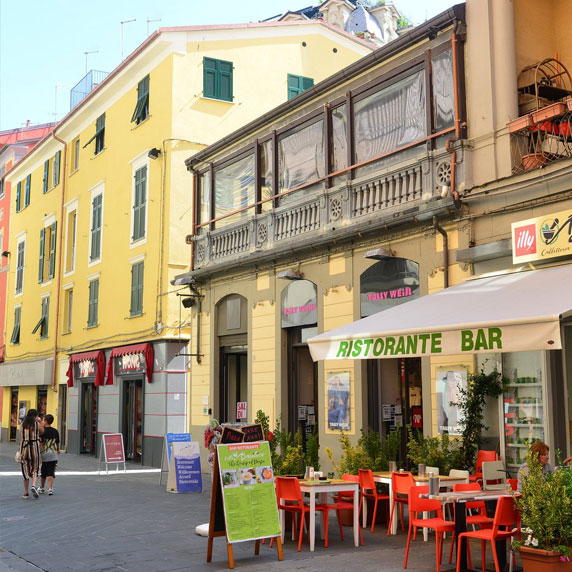 Espinha dorsal e cultural em La Spezia
