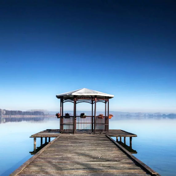 Lago di Candia nos arredores de Turim